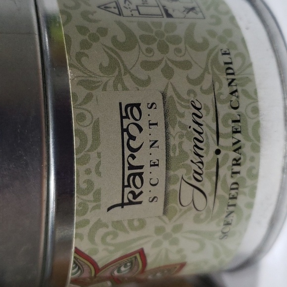 Karma. Set of 3 Candles; Tin Containers; Patchouli, Sandalwood & Jasmine. NWT - Picture 5 of 12